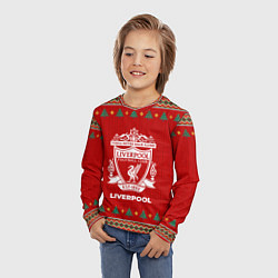 Лонгслив детский Liverpool new year, цвет: 3D-принт — фото 2