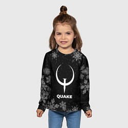 Лонгслив детский Снежный Quake, цвет: 3D-принт — фото 2