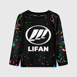 Лонгслив детский Lifan конфети, цвет: 3D-принт