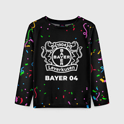 Лонгслив детский Bayer 04 конфети, цвет: 3D-принт