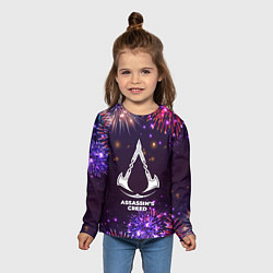 Лонгслив детский Праздничный Assassins Creed, цвет: 3D-принт — фото 2