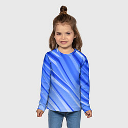 Лонгслив детский Синий пластик, цвет: 3D-принт — фото 2