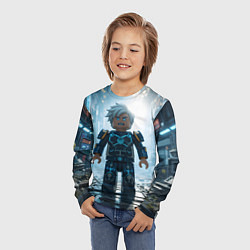 Лонгслив детский Роблокс электрический, цвет: 3D-принт — фото 2