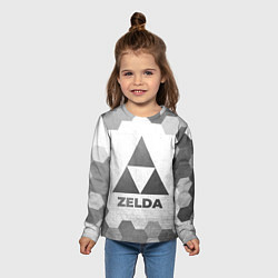 Лонгслив детский Zelda - white gradient, цвет: 3D-принт — фото 2