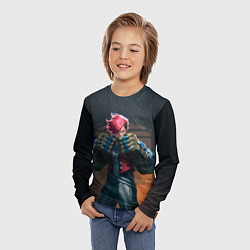 Лонгслив детский Вай в силовых перчатках Аркейн, цвет: 3D-принт — фото 2