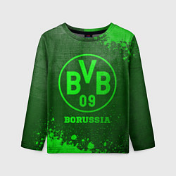 Детский лонгслив Borussia - green gradient