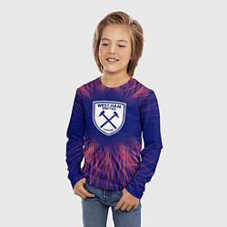 Лонгслив детский West Ham red energy, цвет: 3D-принт — фото 2