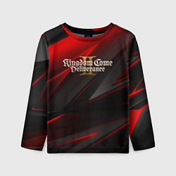 Лонгслив детский Kingdom Come Deliverance 2 red black, цвет: 3D-принт