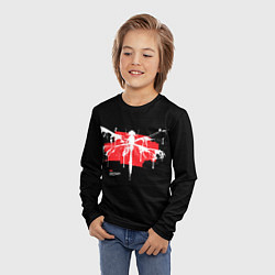 Лонгслив детский Gothic dragonfly with paint strokes, цвет: 3D-принт — фото 2