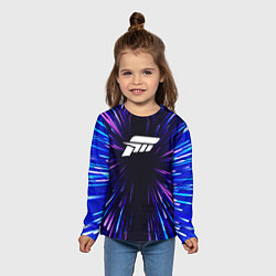 Лонгслив детский Forza Horizon neon energy, цвет: 3D-принт — фото 2