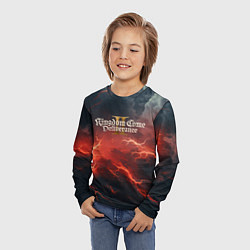 Лонгслив детский Kingdom Come Deliverance 2 красное небо, цвет: 3D-принт — фото 2