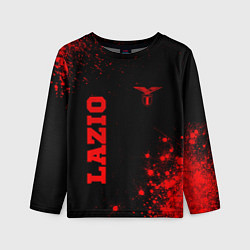 Лонгслив детский Lazio - red gradient вертикально, цвет: 3D-принт