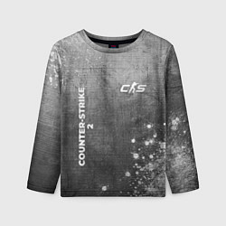 Лонгслив детский Counter-Strike 2 - grey gradient вертикально, цвет: 3D-принт