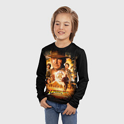 Лонгслив детский Индиана Джонс: королевство хрустального черепа, цвет: 3D-принт — фото 2