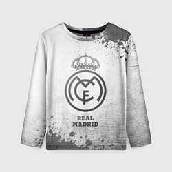 Лонгслив детский Real Madrid - white gradient, цвет: 3D-принт
