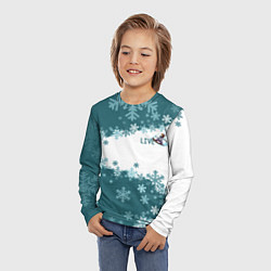 Лонгслив детский Сноуборд это жизнь, цвет: 3D-принт — фото 2
