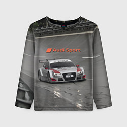 Лонгслив детский Автогонки на шорт-треке Audi sport racing team, цвет: 3D-принт