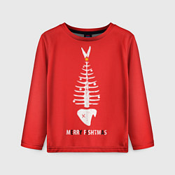 Лонгслив детский Merry Christmas - skeleton fish, цвет: 3D-принт
