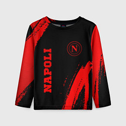Детский лонгслив Napoli - red gradient вертикально