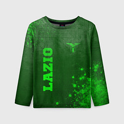 Детский лонгслив Lazio - green gradient вертикально