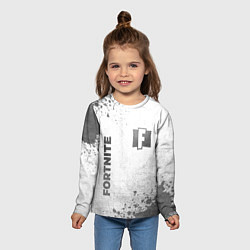 Лонгслив детский Fortnite - white gradient вертикально, цвет: 3D-принт — фото 2