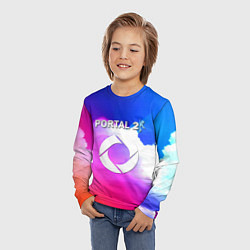 Лонгслив детский Portal закат, цвет: 3D-принт — фото 2