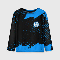 Детский лонгслив Schalke 04 fc blue color