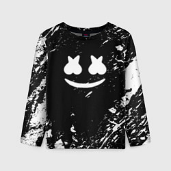 Детский лонгслив Marshmello брызги красок