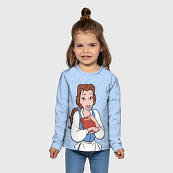 Лонгслив детский Beautiful Belle - big pictures, цвет: 3D-принт — фото 2