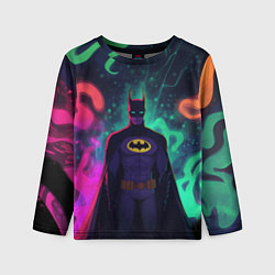 Лонгслив детский Бэтмен красочное небо, цвет: 3D-принт