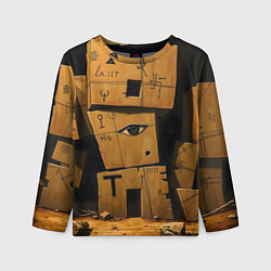 Лонгслив детский Глаза в каменных домах, цвет: 3D-принт