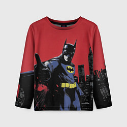 Лонгслив детский Бэтмен показывает класс, цвет: 3D-принт
