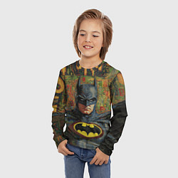 Лонгслив детский Текстурный Бэтмен, цвет: 3D-принт — фото 2
