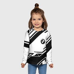 Лонгслив детский BMW geometry black, цвет: 3D-принт — фото 2