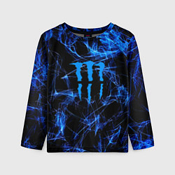 Лонгслив детский Monster energy искры дымы, цвет: 3D-принт