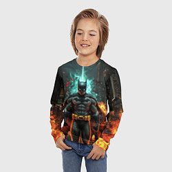 Лонгслив детский Бэтмен эпик, цвет: 3D-принт — фото 2