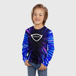 Лонгслив детский Genesis neon energy, цвет: 3D-принт — фото 2
