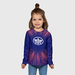 Лонгслив детский FAW red energy, цвет: 3D-принт — фото 2