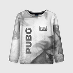 Детский лонгслив PUBG - white gradient вертикально