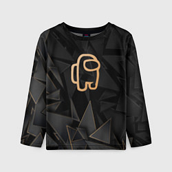Лонгслив детский Among Us golden poly, цвет: 3D-принт