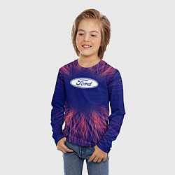 Лонгслив детский Ford red energy, цвет: 3D-принт — фото 2