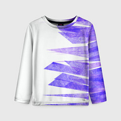 Детский лонгслив Color white purple