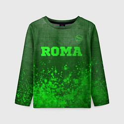 Лонгслив детский Roma - green gradient посередине, цвет: 3D-принт