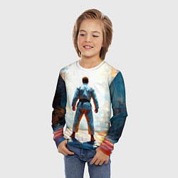 Лонгслив детский Дзюдоист, цвет: 3D-принт — фото 2