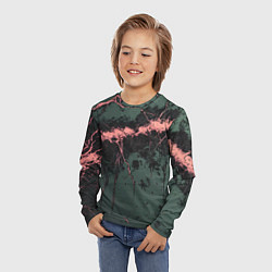 Лонгслив детский Гранж потертая текстура, цвет: 3D-принт — фото 2