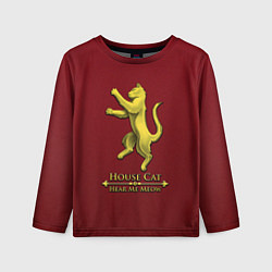 Лонгслив детский House cat, цвет: 3D-принт