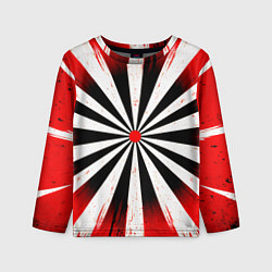 Лонгслив детский Мишень красно-белая, цвет: 3D-принт