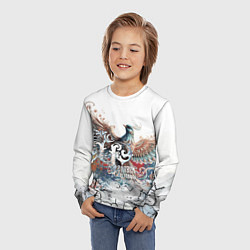 Лонгслив детский Человек и Родина, цвет: 3D-принт — фото 2