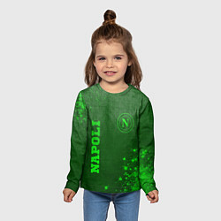 Лонгслив детский Napoli - green gradient вертикально, цвет: 3D-принт — фото 2