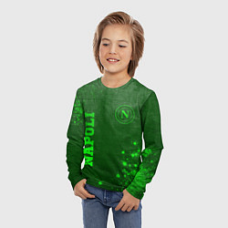 Лонгслив детский Napoli - green gradient вертикально, цвет: 3D-принт — фото 2